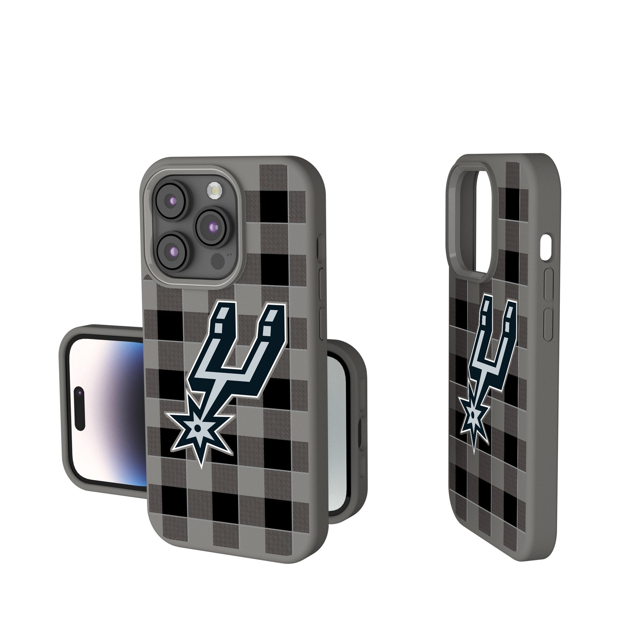 San Antonio Spurs Plaid Soft Touch Phone Case Sale