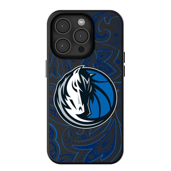 Dallas Mavericks Paisley MagSafe Compatible Phone Case for Apple iPhone For Sale