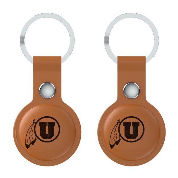 University of Utah Utes Burn Brown Airtag Holder 2-Pack Cheap