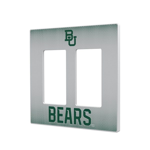 Baylor University Bears Linen Hidden-Screw Light Switch Plate Online Sale - Image 4