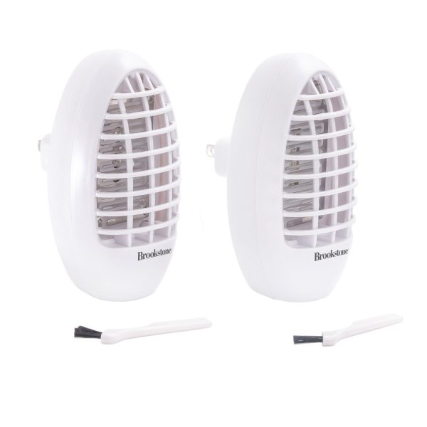 Brookstone Mini Plug-In Bug Zapper - 2 Pack Online Sale